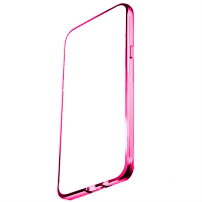 X One Tpu Transparente Metal Iphone 7 Rosa